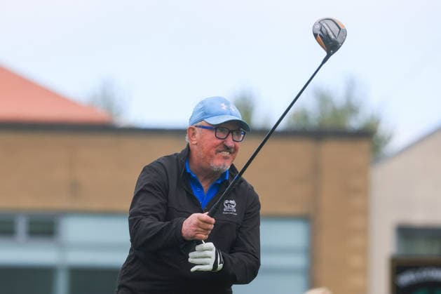 REPRO FREE *PRESS RELEASE NO REPRODUCTION FEE* EDITORIAL USE ONLY Flogas Irish Mixed Foursomes & Four-Ball, Westmanstown Golf Club, Dublin 26 9 2026 Whirlpool Mixed Four-Ball Greenacres™s Damien Silo Damien Silo 26 9 2026  Copyright: xx BK1_7235 copy