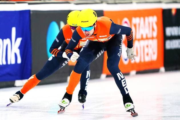2026-09-26 - Shorttrack Trials World Tour HEERENVEEN, NETHERLANDS - SEPTEMBER 26: Kay Huisman of Netherlands during the Shorttrack Trials World Tour at Thialf on September 26, 2026 in Heerenveen, Netherlands. Heerenveen Thialf Netherlands Content not available for redistribution in The Netherlands directly or indirectly through any third parties. Copyright: xAndrexWeeningx