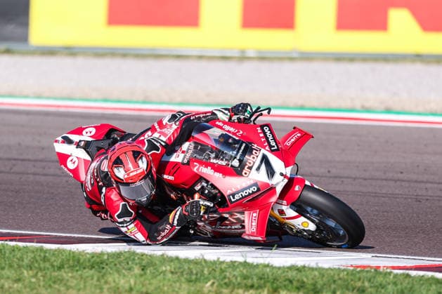 Iker Lecuona of Aruba.it Racing - Ducati with Ducati Panigale V4R seen during Free Practice 3 of SBK Round 10 EICMA Italian Round. Cremona Italy Copyright: xBEAUTIFULxSPORTS Carabellix