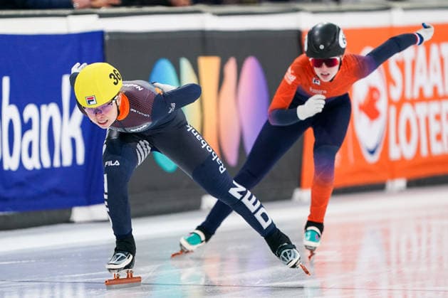 2026-09-26 - Shorttrack Trials World Tour HEERENVEEN, NETHERLANDS - SEPTEMBER 26: Diede van Oorschot of Netherlands during the Shorttrack Trials World Tour at Thialf on September 26, 2026 in Heerenveen, Netherlands. Heerenveen Thialf Netherlands Content not available for redistribution in The Netherlands directly or indirectly through any third parties. Copyright: xAndrexWeeningx