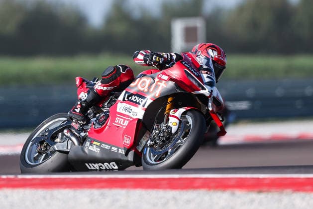 Iker Lecuona of Aruba.it Racing - Ducati with Ducati Panigale V4R seen during Free Practice 3 of SBK Round 10 EICMA Italian Round. Cremona Italy Copyright: xBEAUTIFULxSPORTS Carabellix