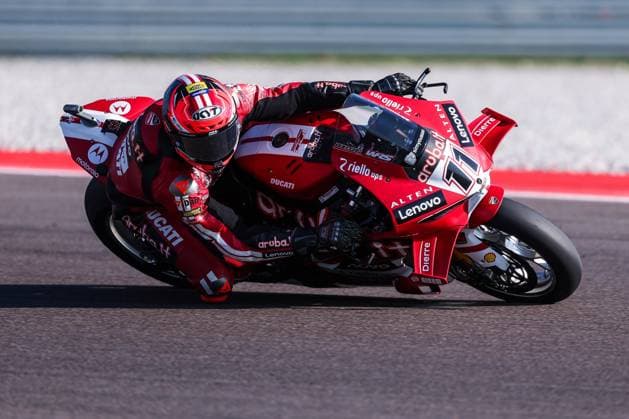 SBK Round 10 EICMA Italian Round (Free Practice 3) in San Martino del Lago, Italy - 26 Sep 2026 Nicolo Bulega of Aruba.it Racing - Ducati with Ducati Panigale V4R seen during Free Practice 3 of SBK Round 10 EICMA Italian Round. San Martino del Lago Italy Copyright: xFabrizioxCarabellix xSOPAxImagesx Fabrizio-Carabelli-1453953