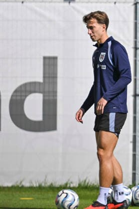 SOCCER - NL, AUT vs KOS VIENNA,AUSTRIA,26.SEP.26 - SOCCER - UEFA Nations League, group stage, OEFB international match, Länderspiel, Nationalmannschaft Austria vs Kosovo, preview, training team AUT. Image shows David Affengruber (AUT).  GEPAxpictures xAvnixRetkoceri