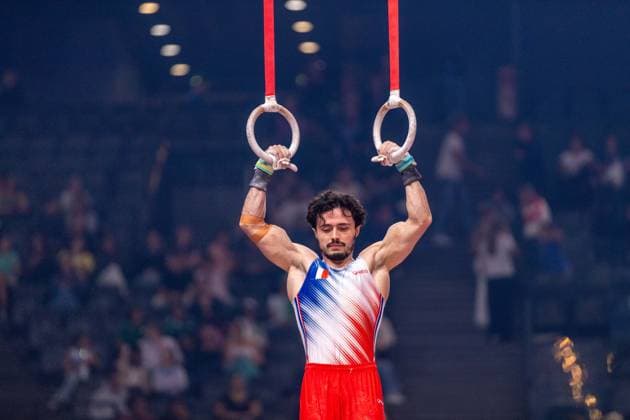 September 26, 2026, Paris, Paris, France: September 26, 2026, Paris, France: Melwin Touchais of France during the qualifier of the rings at Gym Paris inside the AccorArena. Paris France - ZUMAp284 20260926_zip_p284_011 Copyright: xMickaelxPintax