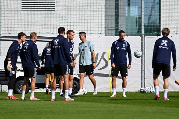 SOCCER - NL, AUT vs KOS VIENNA,AUSTRIA,26.SEP.26 - SOCCER - UEFA Nations League, group stage, OEFB international match, Länderspiel, Nationalmannschaft Austria vs Kosovo, preview, training team AUT. Image shows players of AUT.  GEPAxpictures xAvnixRetkoceri