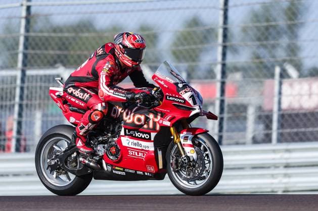 September 26, 2026, San Martino Del Lago, Cremona, Italy: Nicolo Bulega of Aruba.it Racing - Ducati with Ducati Panigale V4R seen during Free Practice 3 of SBK Round 10 EICMA Italian Round. SBK Round 10 EICMA Italian Round (Free Practice 3) In San Martino Del Lago, Italy - 26 Sep 2026  - ZUMAs197 20260926_aaa_s197_001 Copyright: xFabrizioxCarabellix