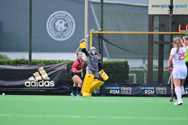 RECORD DATE NOT STATED Hockey, Damen, 1. Bundesliga, BHC - Berliner HC 26.09.2026, 7m linea weidemann, gehalten von franziska hagen, torfrau bremer hc Bremen Bremen Deutschland