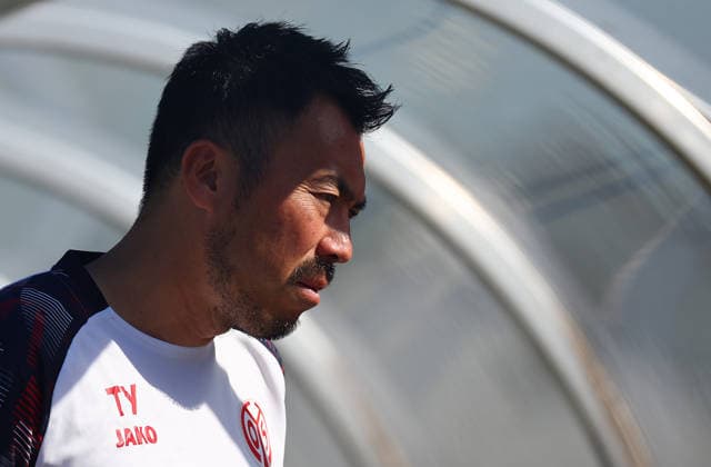 Football Women german DFB Pokal Cup 2026 - 2027 Fc Ingolstadt-FSV Mainz Coach of Mainz Yamashita Takashi is portrayed during the Women German DFB Pokal Cup 2026 - 2027 football match between Fc Ingolstadt and 1.FSV Mainz 05 at ESV Stadium in Ingolstadt , Bayern , Germany . September 26th , 2026 Photo by Davide Elias Copyright: xDavidexEliasx