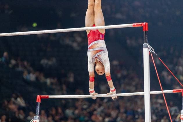 September 26, 2026, Paris, Paris, France: September 26, 2026, Paris, France: French superstar Elena Colas during the qualifier of the uneven bars at Gym Paris inside the AccorArena. Paris France - ZUMAp284 20260926_zip_p284_059 Copyright: xMickaelxPintax