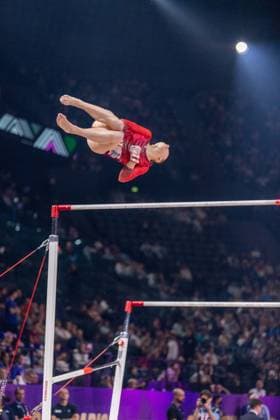 September 26, 2026, Paris, Paris, France: September 26, 2026, Paris, France: Sofia Shtykhetskaya during the qualifier of the uneven bars at Gym Paris inside the AccorArena. France News - September 26, 2026  - ZUMAp284 20260926_zip_p284_066 Copyright: xMickaelxPintax