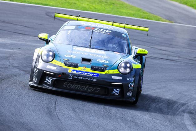MOTORSPORTS - Motorsports - International GT Open - Qualifying Photo by IPA ABACAPRESS.COM88992643 - INTERNATIONAL GT OPEN 500 - at the Autodromo Nazionale Monza on September 26, 2026, in Monza - Qualifying 1 001 GT OPEN CUP FAEMS Team by Ebimotors - ITA Matteo Luvisi - ITA Pietro Delli Guanti - Porsche 992 GT3 Cup SILVER Monza Italy  Copyright: xIPAxSport ABACAx