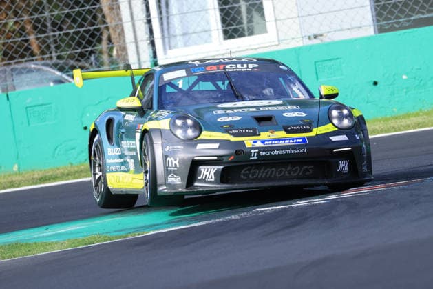 MOTORSPORTS - Motorsports - International GT Open - Qualifying Photo by IPA ABACAPRESS.COM88992653 - INTERNATIONAL GT OPEN 500 - at the Autodromo Nazionale Monza on September 26, 2026, in Monza - Qualifying 1: 001 GT OPEN CUP FAEMS Team by Ebimotors - ITA Matteo Luvisi - ITA Pietro Delli Guanti - Porsche 992 GT3 Cup SILVER Monza Italy  Copyright: xIPAxSport ABACAx