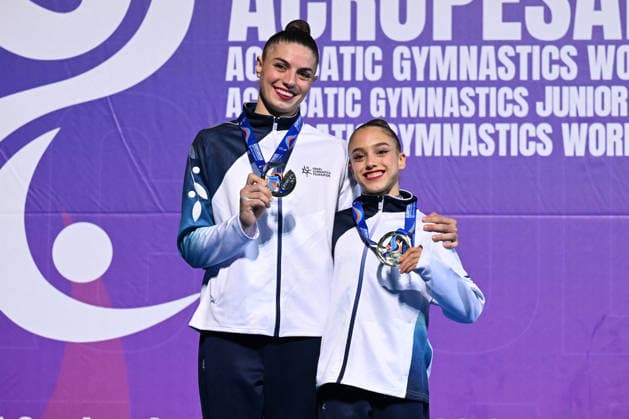 OTHER - Gymnastics - 30th Acrobatic Gymnastics World Championships Photo by IPA ABACAPRESS.COM88993088 - Rony Cohen and Sokolovsky, performing a Shiraz routine (ISR), during the 30th Acrobatic Gymnastics World Championships in Pesaro, Italy, on September 26, 2026 Pesaro Italy  Copyright: xIPAxSport ABACAx