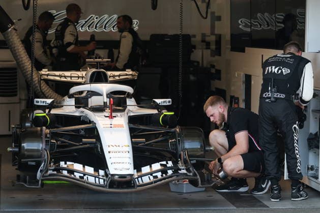 AZERBAIJAN, BAKU - SEPTEMBER 26, 2026: Cadillac F1 Team takes part in the 2026 Formula One Azerbaijan Grand Prix at the Baku City Circuit 2026 Formula One Azerbaijan Grand Prix  - ZUMAt113 20260926_zaa_t113_150 Copyright: xDanilxAikinx