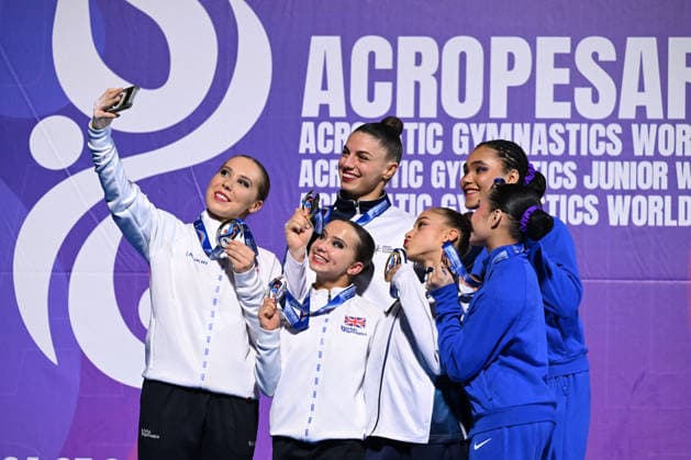 OTHER - Gymnastics - 30th Acrobatic Gymnastics World Championships Photo by IPA ABACAPRESS.COM88993102 - WP MEDAL CEREMONY during the 30th World Acrobatic Gymnastics Championships, Gymnastics in Pesaro, Italy, September 26, 2026 Pesaro Italy  Copyright: xIPAxSport ABACAx