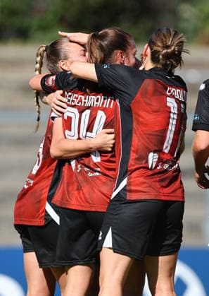 Football Women german DFB Pokal Cup 2026 - 2027 Fc Ingolstadt-FSV Mainz Reischmann Stefanie of Ingolstadt celebrates after scoring 1-0 during the Women German DFB Pokal Cup 2026 - 2027 football match between Fc Ingolstadt and 1.FSV Mainz 05 at ESV Stadium in Ingolstadt , Bayern , Germany . September 26th , 2026 Photo by Davide Elias Copyright: xDavidexEliasx