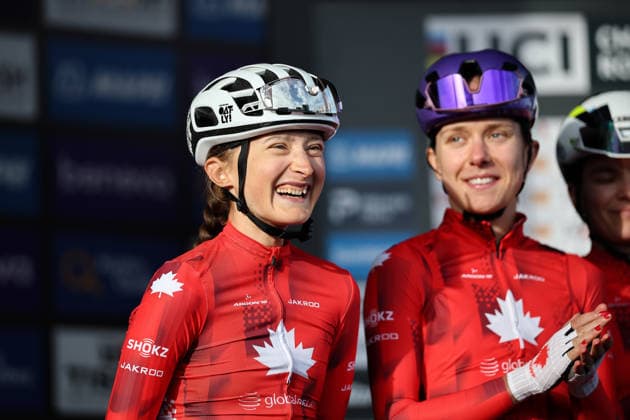 2026 UCI Road World Championships Picture by Alex Whitehead SWpix.com - 26 09 2026 - Cycling - 2026 UCI Road World Championships - MontrÃ al, Canada - Women Elite Road Race - Canada - Magdeleine Vallieres (Canada) MontrÃ al Avenue du Parc Canada Copyright: x xSWpix.comx(t axPhotographyxHubxLtd)xAlexxWhitehead SWpix.comx SWP-3521-3921