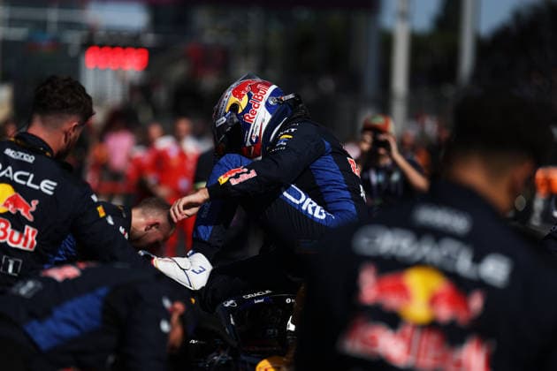 F1 - AZERBAIJAIN GRAND PRIX 2026 03 VERSTAPPEN Max (nld), Red Bull Racing Ford RB22, action during the 2026 Formula 1 Azerbaijan Grand Prix, 15th round of the 2026 Formula One World Championship, WM, Weltmeisterschaft from September 24 to 26, 2026 on the Baku City Circuit, in Baku, Azerbaijan - BakuAzerbaijan  Copyright: xDPPIx