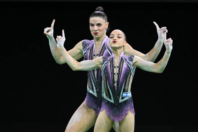 OTHER - Gymnastics - 30th Acrobatic Gymnastics World Championships Photo by IPA ABACAPRESS.COM88994848 - Rony Cohen and Sokolovsky, performing the Shiraz routine (ISR), at the 30th World Acrobatic Gymnastics Championships in Pesaro, Italy, on September 26, 2026 Pesaro Italy  Copyright: xIPAxSport ABACAx