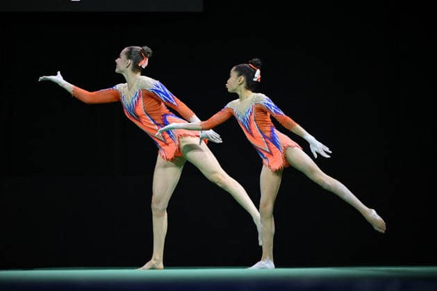 OTHER - Gymnastics - 30th Acrobatic Gymnastics World Championships Photo by IPA ABACAPRESS.COM88994850 - SEM Milla-Julie van den HEEDE Benthe (BEL) at the 30th World Acrobatic Gymnastics Championships, held in Pesaro, Italy, on September 26, 2026 Pesaro Italy  Copyright: xIPAxSport ABACAx