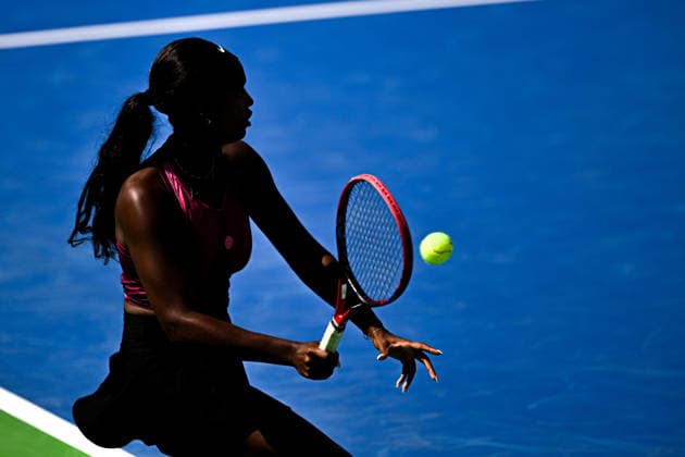 Ankara Open WTA, Tennis Damen 125 Tennis Tournament ANKARA, TURKIYE - SEPTEMBER 26: Polish Weronika Falkowska (not seen) and American Alana Smith compete against Slovenian Dalila Jakupovic (not seen) and Swiss Naima Karamoko (not seen) during the doubles final of the Turk Telekom Ankara Open WTA 125 tennis tournament hosted by Topspin Tennis Academy Bilkent in Ankara, Turkiye, on September 26, 2026. Harun Ozalp Anadolu Ankara Turkey. Editorial use only. Please get in touch for any other usage.  Copyright: x2026xAnadoluxHarunxOzalpx