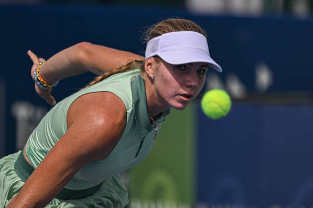 Ankara Open WTA, Tennis Damen 125 Tennis Tournament ANKARA, TURKIYE - SEPTEMBER 26: Teodora Kostovic (not seen) of Serbia competes against Polina Iatcenko of Russia during the singles semifinal of the Turk Telekom Ankara Open WTA 125 tennis tournament hosted by Topspin Tennis Academy Bilkent in Ankara, Turkiye, on September 26, 2026. Harun Ozalp Anadolu Ankara Turkey. Editorial use only. Please get in touch for any other usage.  Copyright: x2026xAnadoluxHarunxOzalpx