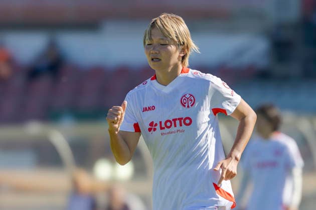 Ingolstadt, Deutschland 26. September 2026: DFB-Pokal Frauen - 2026 2027 - 1. Hauptrunde - FC Ingolstadt 04 gegen 1. FSV Mainz 05 Im Bild: Suguri Hashitani (FSV) DFL DFB regulations prohibit any use of photographs as image sequences and or quasi-video ESV-Stadion Bayern Copyright: xFotostandx xSchäferx