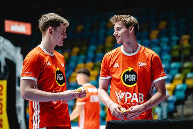26.09.2026, xhfmx, Basketball easyCredit BBL Bundesliga, Frankfurt Skyliners - Rasta Vechta Vechta Spieler beim Warm-Up Frankfurt am Main