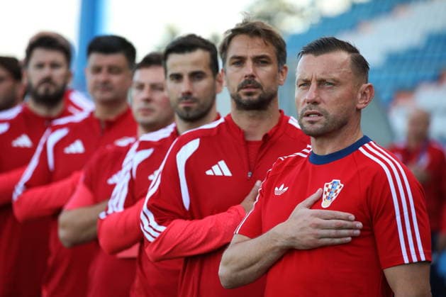 Varazdin, 260926. Varteks Stadium. U-21 European Championship, EM, Europameisterschaft qualifying football match: Croatia vs. Hungary. Pictured: Ivica Olic. Photo: Zeljko Hajdinjak CROPIX Copyright: xxZeljkoxHajdinjakx hrvatska_madjarska6-260926