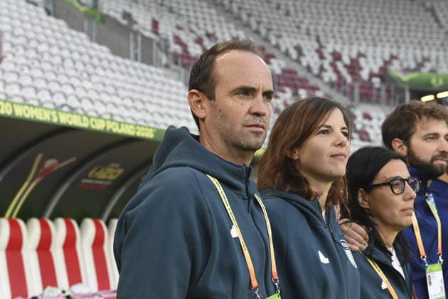 IPA89001752 - Nicola Matteucci, head coach of Italy during the third-place match of the FIFA U-20 Women s World Cup between Italy and Colombia, held in Lodz, Poland, on September 26, 2026  Copyright: xMichalxDubiel IPAxSportx xx IPA89001752