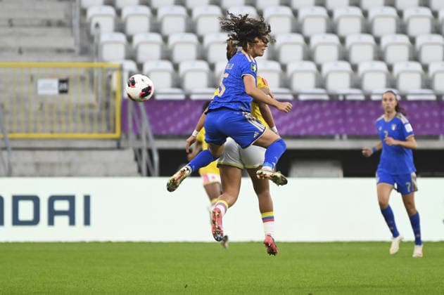 IPA89001742 - Azzurra Gallo (ITA) during the third-place match of the FIFA U-20 Women s World Cup between Italy and Colombia, in Lodz, Poland, on September 26, 2026  Copyright: xMichalxDubiel IPAxSportx xx IPA89001742