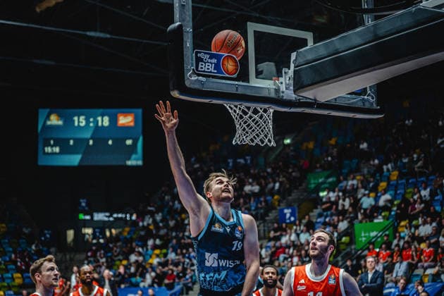 26.09.2026, xhfmx, Basketball easyCredit BBL Bundesliga, Frankfurt Skyliners - Rasta Vechta Till Pape (Skyliners Frankfurt) Frankfurt am Main