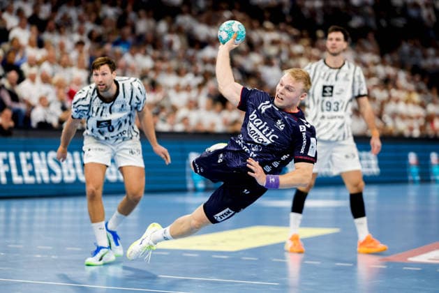 Kiel, 26. September 2026 - Handball, 1. Bundesliga 2026 27, THW Kiel - SG Flensburg-Handewitt: Emil Siersbaek Bergholt (SG Flensburg-Handewitt, 14)