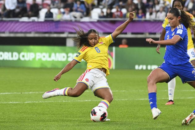 SOCCER - FIFA World Cup, WM, Weltmeisterschaft, Fussball - U-20 Women s - Italy vs. Colombia Photo by IPA ABACAPRESS.COM89001733 - Mariana Mosquera (COL) during the third-place match of the FIFA U-20 Women s World Cup between Italy and Colombia, held in Lodz, Poland, on September 26, 2026 Lodz Poland  Copyright: xIPAxSport ABACAx