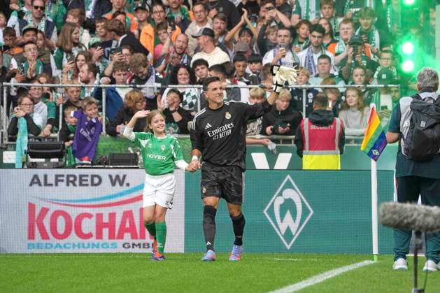 Foto : Torhüter Pedro Contreras (REal)) Fussball Bundesliga Sonderspiel , am Sa. 26.09.2026 Jubiläumsspiel 100 Jahre Weserstadion Werder Bremen Legenden - Real Madrid Leyendas