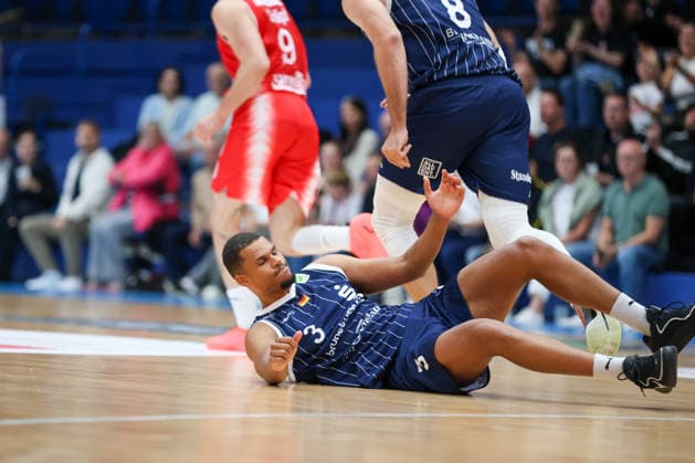 GER, Paderborn Baskets vs. VfL SparkassenStars Bochum, Basketball, ProA, 1. Spieltag, Spielzeit 2026 2027, 26.09.2026,Gabriel Kuku (VfL SparkassenStars Bochum) GER, Paderborn Baskets vs. VfL SparkassenStars Bochum, Basketball, ProA, 1. Spieltag, Spielzeit 2026 2027, 26.09.2026 Paderborn Baskets Copyright: xEibner-Pressefoto JavadxMohammadpourx EP_JMR