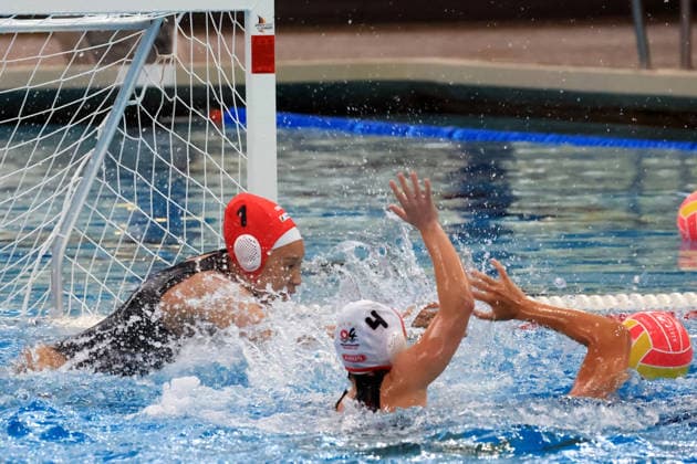 26.09.2026, GER DEU, Deutschland, Super Cup im Damen Wasserball, Spandau 04 vs BW Bochum Mia Rycraw (Spandau04 1) nordphoto GmbH Engler Berlin Schwimmhalle-Schoeneberg Berlin Deutschland Copyright: xNordphotox xEnglerx