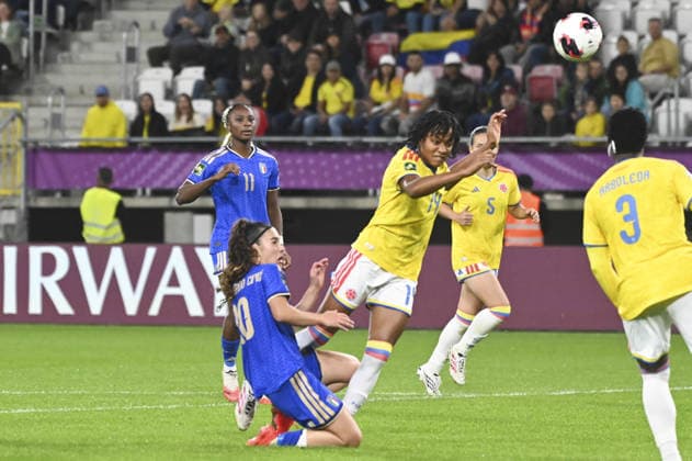 IPA89005294 - Karen Appiah (ITA), Giada Pellegrino Cimo (ITA), and Fernanda Viafara (COL) during the third-place match of the FIFA U-20 Women s World Cup between Italy and Colombia, held in Lodz, Poland, on September 26, 2026  Copyright: xMichalxDubiel IPAxSportx xx IPA89005294