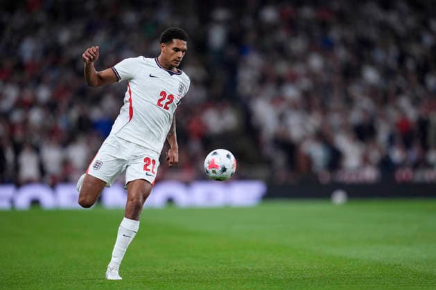 September 26, 2026, London, London, England: Jarell Quansah of England controls the ball during the UEFA Nations League 2026 27 League Phase MD1 Group A3 match between England and Spain at Wembley Stadium on September 26, 2026, in London, England. England V Spain - UEFA Nations League 2026 27 League Phase MD1 Group A3  - ZUMAa181 20260926_zaa_a181_120 Copyright: xDennisxAgyemanx