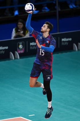 Db Milano 26 09 2026 - Campionato Europeo Pallavolo maschile finale Francia-Polonia foto Daniele Buffa Image nella foto: Mathis Henno 
