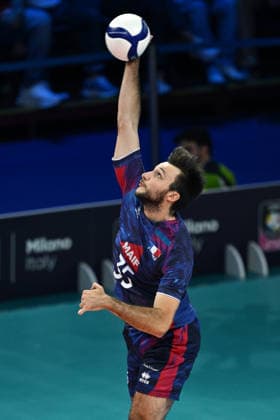 Db Milano 26 09 2026 - Campionato Europeo Pallavolo maschile finale Francia-Polonia foto Daniele Buffa Image nella foto: Simon Magnin 