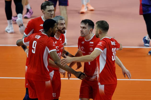 IPA89012772 - Team Poland celebrates after scoring during the CEV Enel EuroVolley 2026 Gold Final between Poland and France at the Unipol Forum on September 26, 2026, in Milan, Italy.  Copyright: xRichardxMorgano IPAxSportx xx IPA89012772