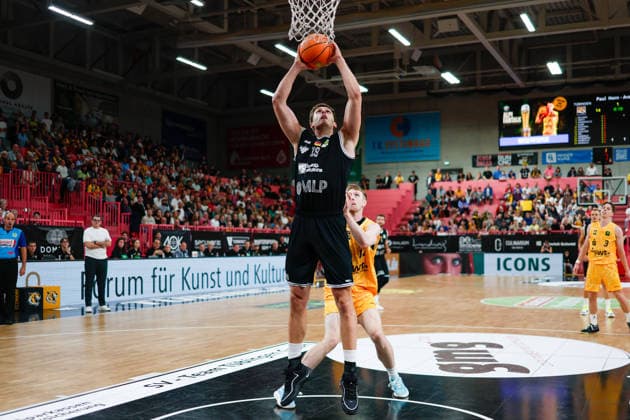 Lorenz Brenneke (MLP Academics Heidelberg, 19), GER, Tigers Tuebingen vs. MLP Academics Heidelberg, Basketball, ProA, 1. Spieltag, Spielzeit 2026 2027, 26.09.2026 GER, Tigers Tuebingen vs. MLP Academics Heidelberg, Basketball, ProA, 1. Spieltag, Spielzeit 2026 2027, 26.09.2026 Tigers Tuebingen Copyright: xEibner-Pressefoto KirstenxJaegerx