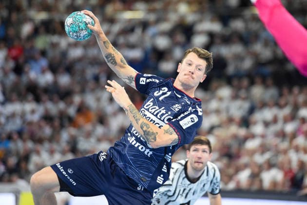 Handball I Herren I Saison 2026-2027 I Bundesliga I 6. Spieltag I THW Kiel - SG Flensburg-Handewitt I 26.09.2026 Emil Jakobsen (31, SG Flensburg-Handewitt) Copyright: xLobeca JanxKirschnerx