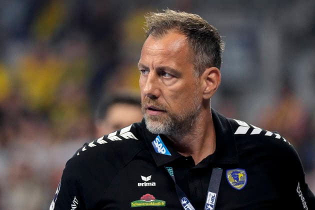 Maik Machulla (Trainer, Cheftrainer, RNL), Einzelbild, Einzelfoto, Aktion, Action, 26.09.2026, Mannheim (Deutschland), Handball, Bundesliga, Rhein-Neckar Löwen - MT Melsungen