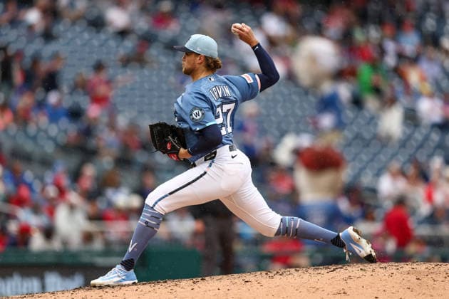 September 26, 2026, Washington D.C, District Of Columbia, United States: Washington, DC; Washington Nationals pitcher Jake Irvin (27) delivers a pitch during a Major League Baseball game against the New York Mets at Nationals Park on Saturday, September 26, 2026. The Mets beat the Nationals 7-1. Washington D.C United States - ZUMAp258 20260926_znp_p258_005 Copyright: xStevexPrakopex