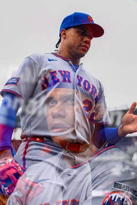 September 26, 2026, Washington D.C, District Of Columbia, United States: Washington, DC; New York Mets left fielder Juan Soto (22) seen in an in-camera double exposure during a Major League Baseball game against the Washington Nationals at Nationals Park on Saturday, September 26, 2026. The Mets beat the Nationals 7-1. Washington D.C United States - ZUMAp258 20260926_znp_p258_010 Copyright: xStevexPrakopex