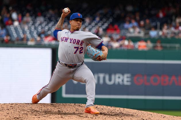 September 26, 2026, Washington D.C, District Of Columbia, United States: Washington, DC; New York Mets pitcher Dedniel NoÂºoÂ±ez (72) delivers a pitch during a Major League Baseball game against the Washington Nationals at Nationals Park on Saturday, September 26, 2026. The Mets beat the Nationals 7-1. Washington D.C United States - ZUMAp258 20260926_znp_p258_017 Copyright: xStevexPrakopex