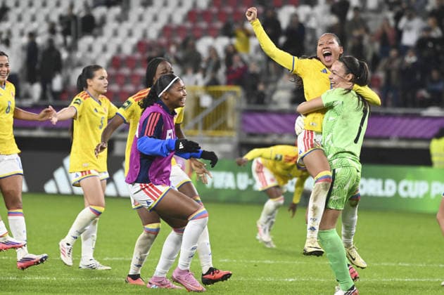SOCCER - FIFA World Cup, WM, Weltmeisterschaft, Fussball - U-20 Women s - Italy vs. Colombia Photo by IPA ABACAPRESS.COM89007608 - The Colombian team celebrates after winning the bronze medal in the third-place match of the FIFA U-20 Women s World Cup between Italy and Colombia, held in Lódz, Poland, on September 26, 2026 Lodz Poland  Copyright: xIPAxSport ABACAx
