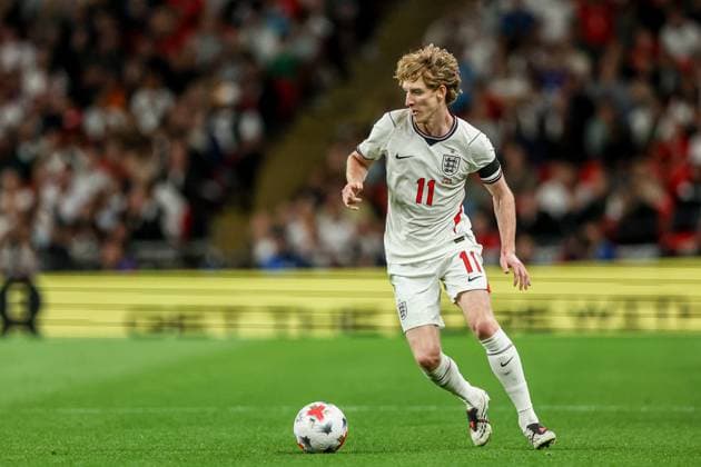 England vs Spain, England - 26 Sep 2026 Anthony Gordon (England) seen in actions during UEFA Nations League 2026 football match between Spain at Wembley (London). Final Score: England 2:3 Spain London United Kingdom Copyright: xGrzegorzxWajdax xSOPAxImagesx Grzegorz-Wajda-1454207